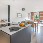 kitchen view of Conditioning house an award winning development in Bradford