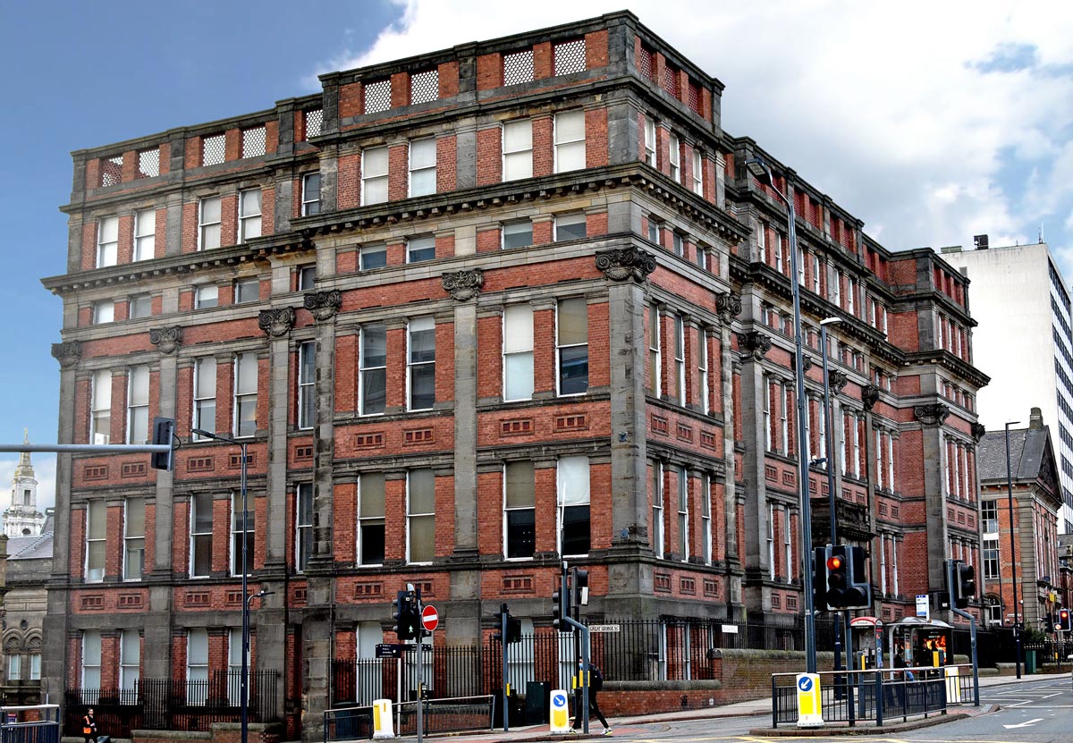 The exterior of 2 Great George Street in the heart of Leeds city centre.